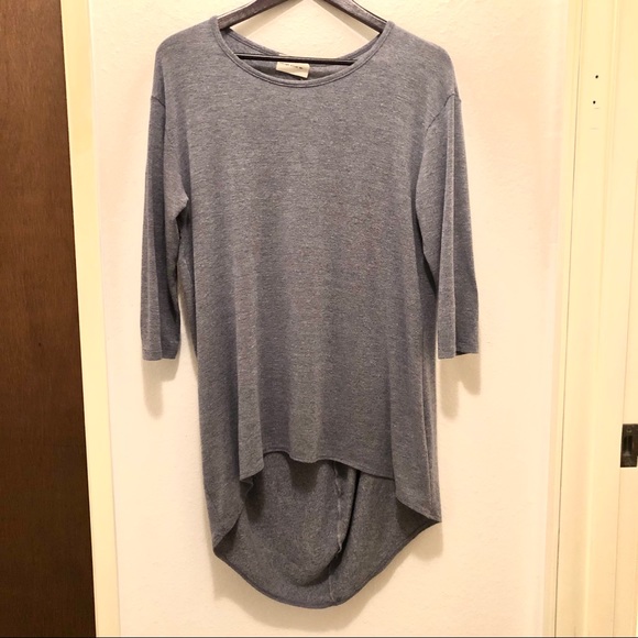 Enough about me light purple mid sleeve top - Picture 1 of 5